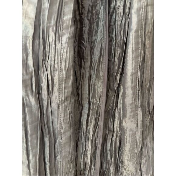 Chico’s Silver Crinkle Jacket - Picture 4 of 6